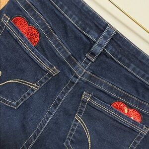 Dark Blue Jean Shorts 🍒